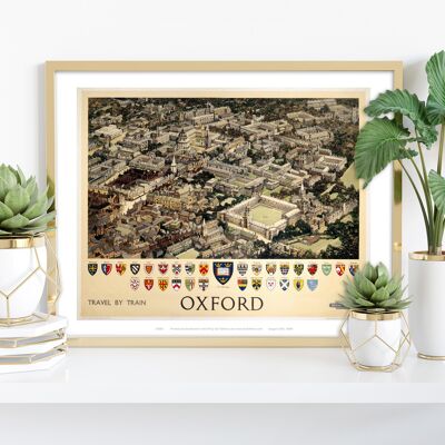 Vue aérienne d'Oxford - 11X14" Premium Art Print