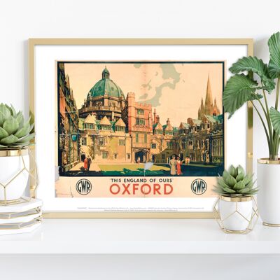 Cette Angleterre de la nôtre Oxford - 11X14" Premium Art Print