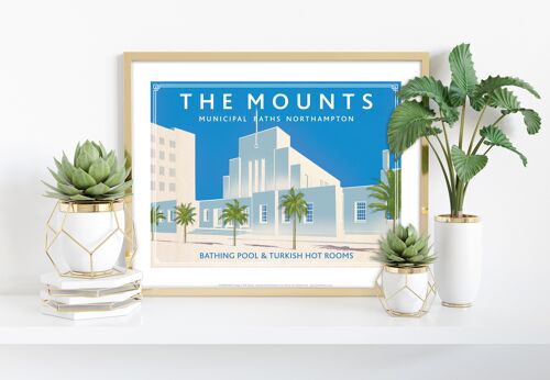 The Mounts, Municipal Baths Northampton - Premium Art Print