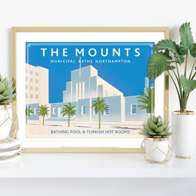 The Mounts, Municipal Baths Northampton - Premium Art Print