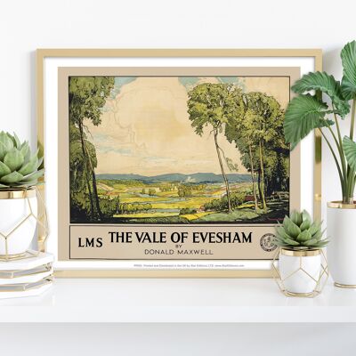 La vallée d'Evesham - Par Donald Maxwell - Impression d'art premium