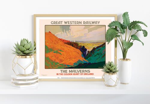 The Malverns, In The Golder Heart Of England - Art Print