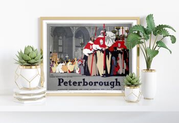 Peterborough, visite de Pâques du cardinal Wolsey - Impression artistique