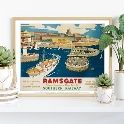 Ramsgate, For Jolly Holidays - 11X14” Premium Art Print
