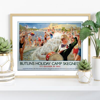 Butlins Holiday Camp Skegness - Stampa artistica premium 11 x 14".