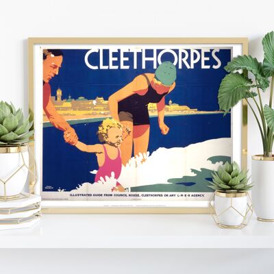 Cleethorpes – Familie – Premium-Kunstdruck, 27,9 x 35,6 cm