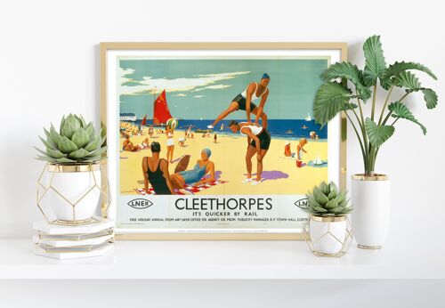 Cleethorpes - Beach - 11X14” Premium Art Print