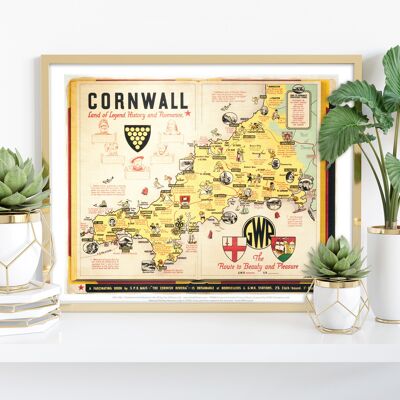Cornwall - Land der Legende, Geschichte und Romantik - Kunstdruck