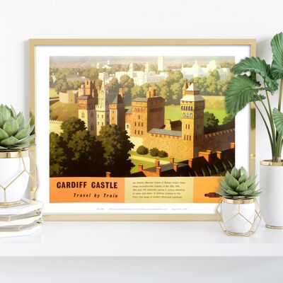 Cardiff Castle – Premium-Kunstdruck im Format 11 x 14 Zoll