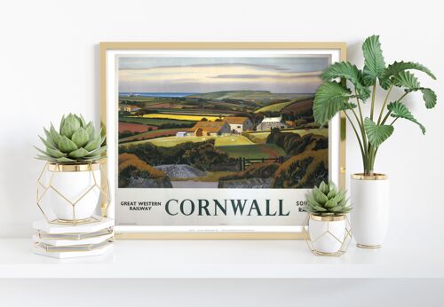 Cornwall - Cottage - 11X14” Premium Art Print