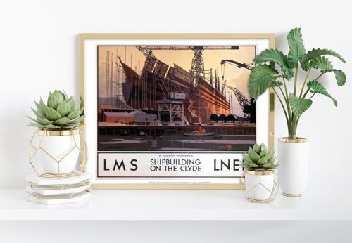 Shipbuilding On The Clyde - 11X14” Premium Art Print