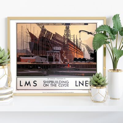 Shipbuilding On The Clyde - 11X14” Premium Art Print