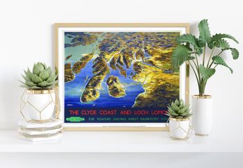 La Clyde Coast et le Loch Lomond - 11X14" Premium Art Print