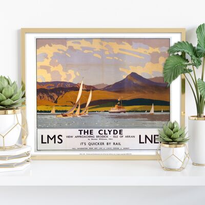 Der Clyde - Brodick und Isle of Arran Kunstdruck