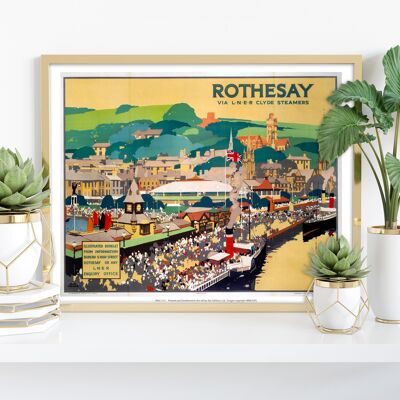 Rothesay Via Clyde Steamers – Premium-Kunstdruck im Format 11 x 14 Zoll