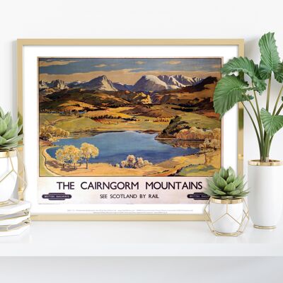 The Cairngorm Mountains - 11X14” Premium Art Print