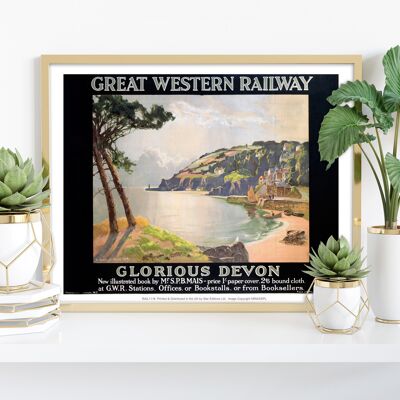 Glorioso Devon - Great Western Railway - Premium Lámina artística