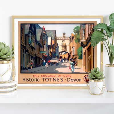 Historique Totnes - Devon - 11X14" Premium Art Print