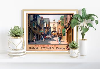 Historique Totnes - Devon - 11X14" Premium Art Print