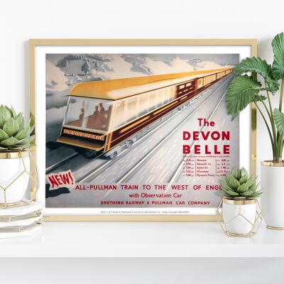 The Devon Belle - a ovest dell'Inghilterra - 11 x 14" stampa d'arte