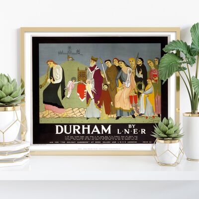 Durham - Processione - Stampa artistica premium 11X14".