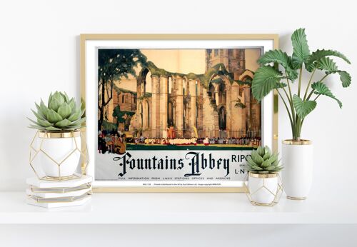 Fountains Abbey, Ripon - 11X14” Premium Art Print