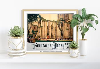 Abbaye des Fontaines, Ripon - 11X14" Premium Art Print