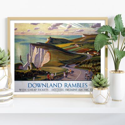 Downland Rambles - Beachy Head - 11X14” Premium Art Print