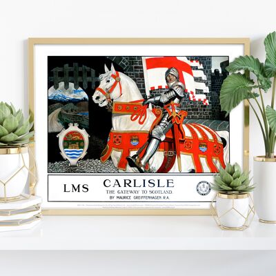 Carlisle, das Tor zu Schottland – Premium-Kunstdruck im Format 11 x 14 Zoll