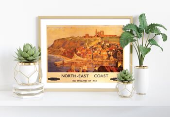 Côte nord-est, voir l'Angleterre en train - Impression d'art premium