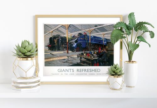 Giants Refreshed - Locomotive Works, Doncaster Art Print