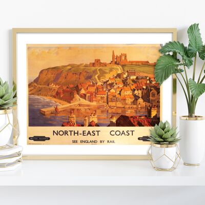 North East Coast - See England By Rail - Premium Art Print