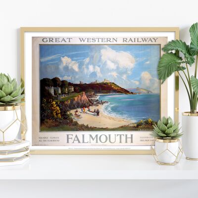 Falmouth, Great Western Railway - Impresión de arte premium de 11X14"