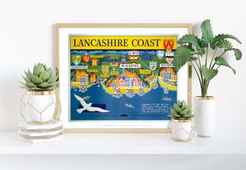 Lancashire Coast - 11X14” Premium Art Print