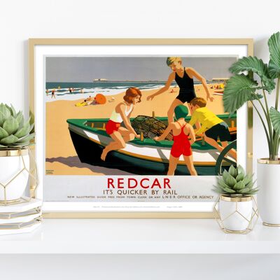 Redcar - Barca - Stampa d'arte premium 11X14".