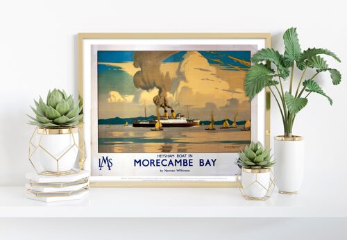 Morecambe Bay - Heysham Boat - 11X14” Premium Art Print