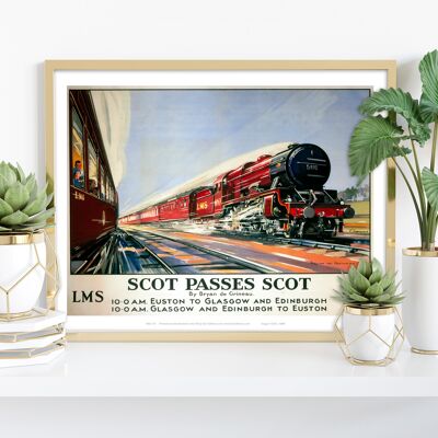 Scot passa scozzese - 11 x 14" stampa d'arte premium