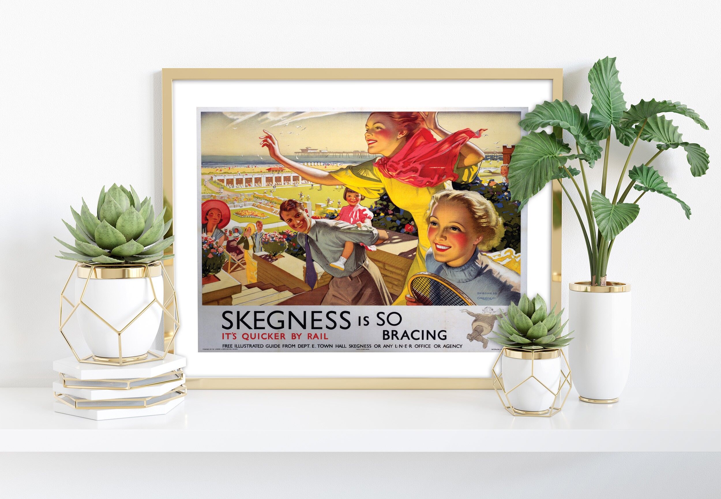 Skegness, So Bracing - Impresión de arte premium de 11X14"