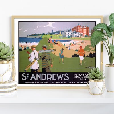 St. Andrews - Die Heimat des königlichen und antiken Spiels Kunstdruck