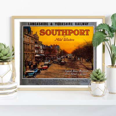 Southport für milde Winter – 11 x 14 Zoll Premium-Kunstdruck