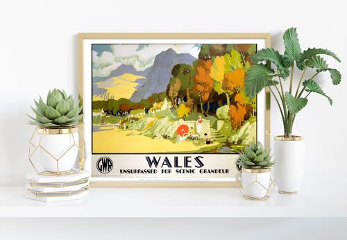 Wales, Scenic Grandeur - 11X14” Premium Art Print