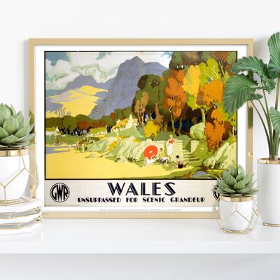 Wales, Scenic Grandeur - 11X14” Premium Art Print