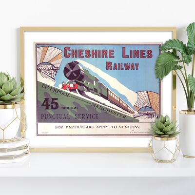 Cheshire Lines Railway, Liverpool - Manchester - Stampa d'arte