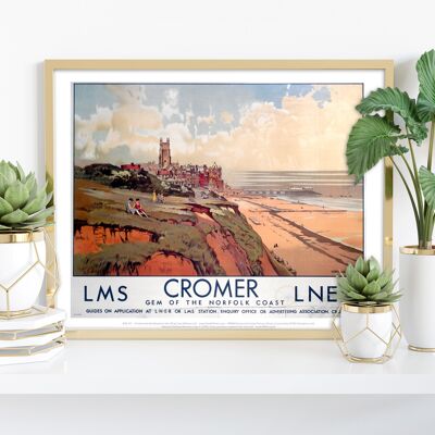 Cromer - gemma della costa di Norfolk - stampa d'arte premium 11 x 14".