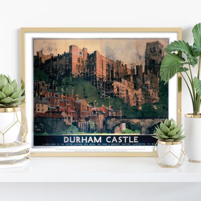 Durham Castle – Eine Postkarte – 11 x 14 Zoll Premium-Kunstdruck