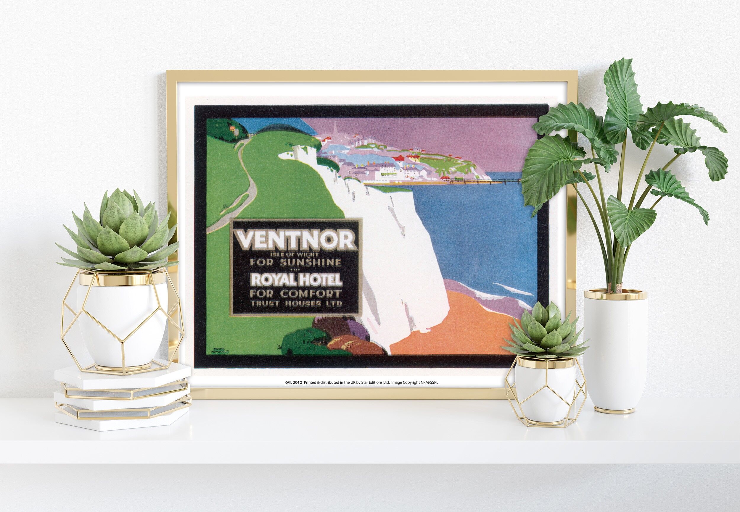 Ventnor Isle of Wight für Sonnenschein – Premium-Kunstdruck