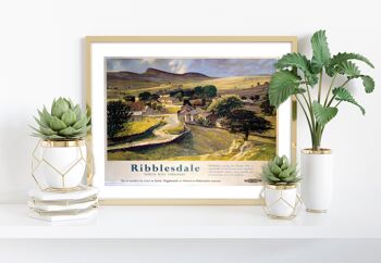 Ribblesdale North West Yorkshire - 11X14" Premium Art Print