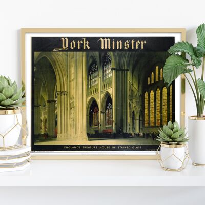 York Minster, Schatzkammer aus Buntglas - Kunstdruck