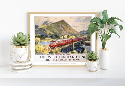 The West Highland Line - Lochy Viaduct Art Print