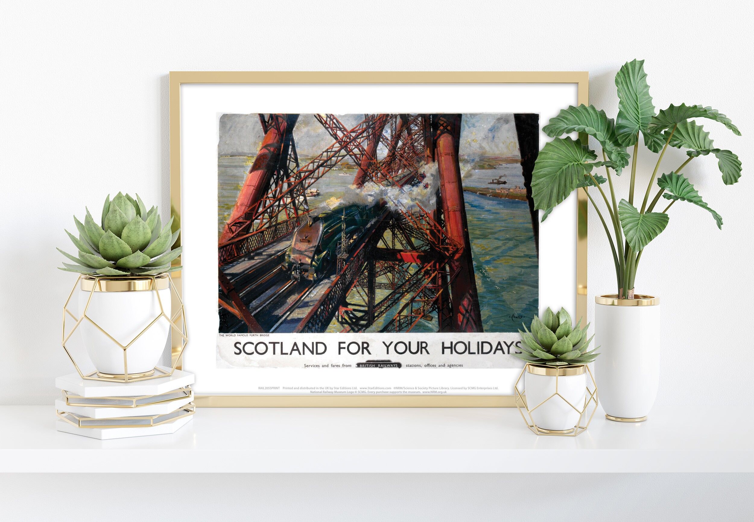 Scozia per le tue vacanze, Forth Bridge - stampa artistica 11 x 14".